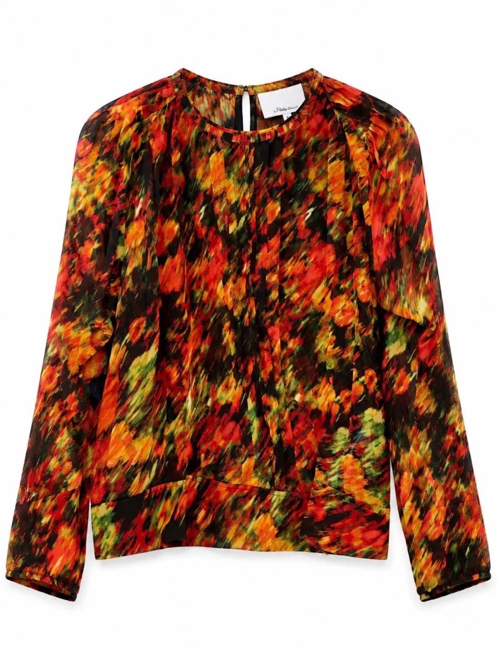 3.1 Phillip Lim Flowers in Motion Silk Chiffon Blouse